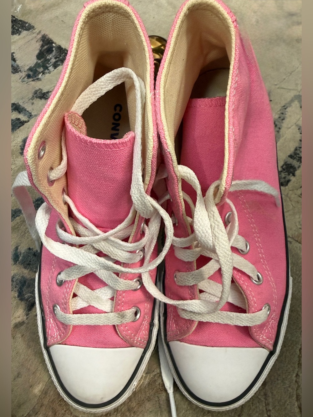 Converse Women's Pink High-Top Canvas Sneakers